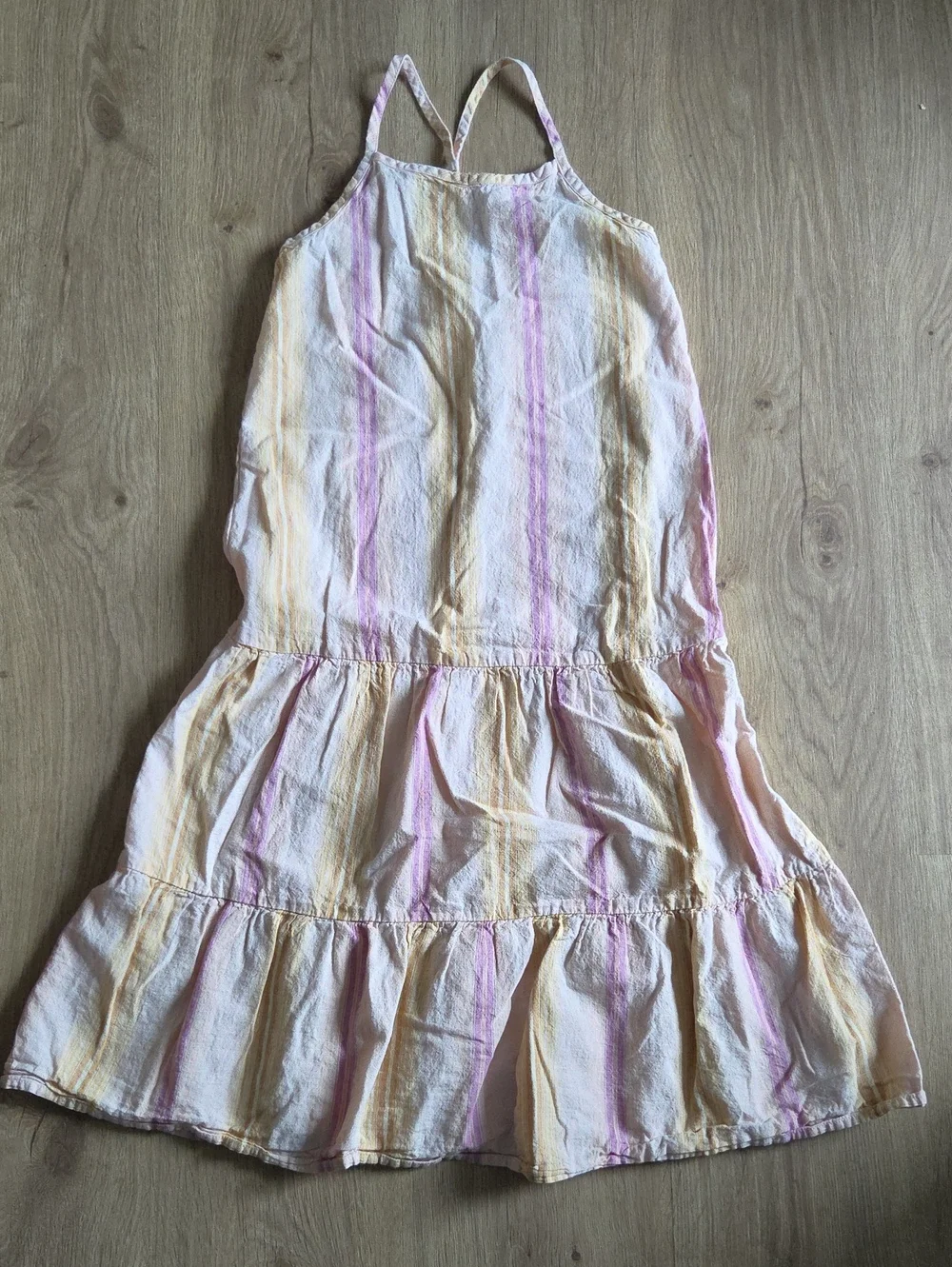 OshKosh B'gosh Pastel Pink & Yellow Striped Dress